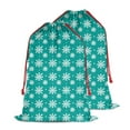thumbnail image 1 of Christmas Sack – 28" X 20" Canvas Gift Bag with Drawstring, Full Print Polyester Santa Sack, Durable Reusable Xmas Gift Bag for Holiday, Party & Storage, 1 of 5