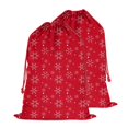 thumbnail image 1 of Christmas Sack – 28" X 20" Canvas Gift Bag with Drawstring, Full Print Polyester Santa Sack, Durable Reusable Xmas Gift Bag for Holiday, Party & Storage, 1 of 5