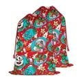 thumbnail image 1 of Christmas Sack – 28" X 20" Canvas Gift Bag with Drawstring, Full Print Polyester Santa Sack, Durable Reusable Xmas Gift Bag for Holiday, Party & Storage, 1 of 5