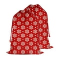 thumbnail image 1 of Christmas Sack – 28" X 20" Canvas Gift Bag with Drawstring, Full Print Polyester Santa Sack, Durable Reusable Xmas Gift Bag for Holiday, Party & Storage, 1 of 5