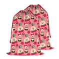 thumbnail image 1 of Christmas Sack – 28" X 20" Canvas Gift Bag with Drawstring, Full Print Polyester Santa Sack, Durable Reusable Xmas Gift Bag for Holiday, Party & Storage, 1 of 5