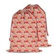 thumbnail image 1 of Christmas Sack – 28" X 20" Canvas Gift Bag with Drawstring, Full Print Polyester Santa Sack, Durable Reusable Xmas Gift Bag for Holiday, Party & Storage, 1 of 5
