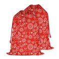 thumbnail image 1 of Christmas Sack – 28" X 20" Canvas Gift Bag with Drawstring, Full Print Polyester Santa Sack, Durable Reusable Xmas Gift Bag for Holiday, Party & Storage, 1 of 5