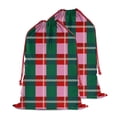 thumbnail image 1 of Christmas Sack – 28" X 20" Canvas Gift Bag with Drawstring, Full Print Polyester Santa Sack, Durable Reusable Xmas Gift Bag for Holiday, Party & Storage, 1 of 5