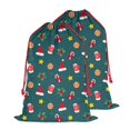 thumbnail image 1 of Christmas Sack – 28" X 20" Canvas Gift Bag with Drawstring, Full Print Polyester Santa Sack, Durable Reusable Xmas Gift Bag for Holiday, Party & Storage, 1 of 5