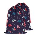 thumbnail image 1 of Christmas Sack – 28" X 20" Canvas Gift Bag with Drawstring, Full Print Polyester Santa Sack, Durable Reusable Xmas Gift Bag for Holiday, Party & Storage, 1 of 5