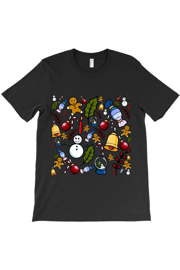 Christmas Saint Nicholas Claus Pattern Themed Festive and Classic Graphic Design - Makes a Great Gift G27159 Unisex T-Shirt, Up to Size 5XL