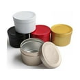 thumbnail image 1 of Christmas Sale! 1.7oz Screw Top Lid Round Aluminum Cans Tin Containers Multicolor 10 Pack, 1 of 6