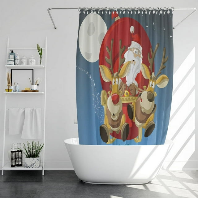 Christmas Sale Clearance Shower Curtain, Merry Christmas Shower