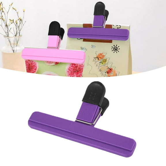 Christmas Sale! Homng Purple A Clip, 1 Pack Sealing Clip Plastic Sealing Clip Fresh Snack Tea Sealing Sealing Clip Potato Chip Bag Clip Bag Clip for Storage
