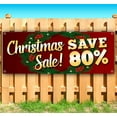 thumbnail image 1 of Christmas Sale Save 80% Red Customizable 13 oz Banner Heavy-Duty Vinyl Single-Sided With Metal Grommets, 1 of 4