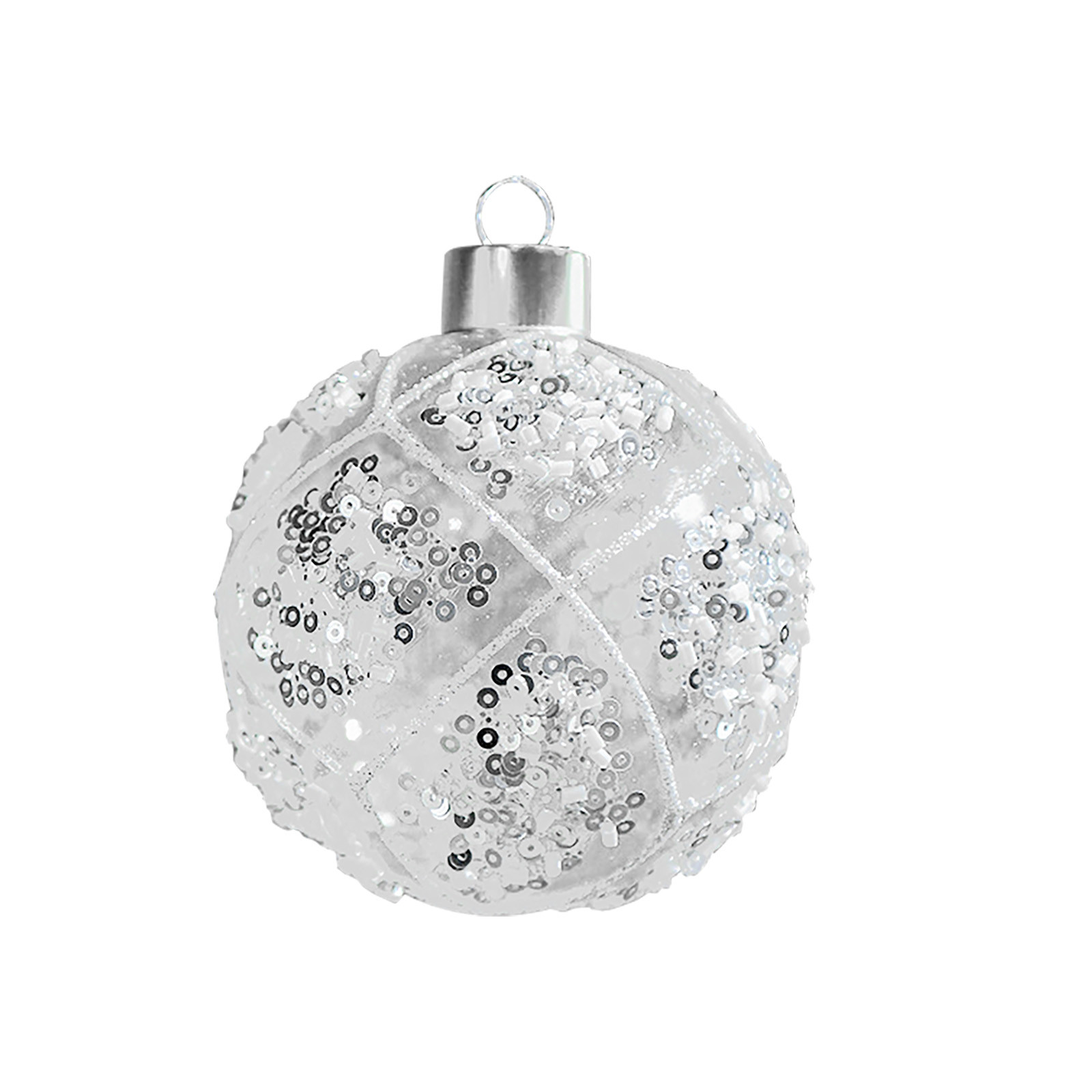 Christmas Sales! Anckoeil Glass Transparent Christmas Globle Studded