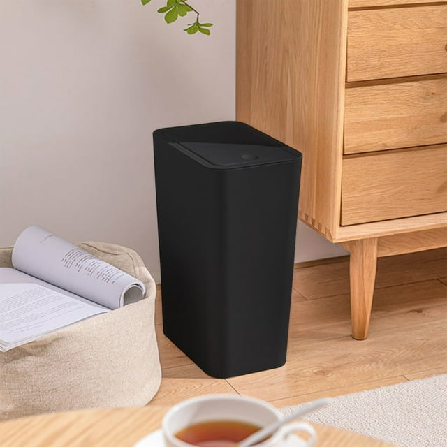 Christmas Sales Rubbish Bags,Small Trash Can With Lid Bathroom Garbage Can With Up Lid 13In