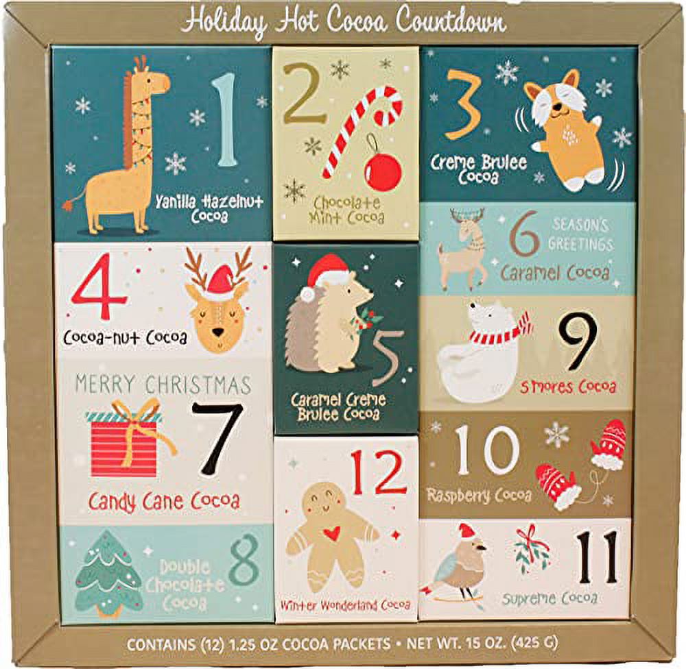 Christmas Sampler Gift Advent Calendar 12 Days of Coffees, Teas or