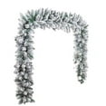 thumbnail image 1 of OAVQHLG3B Flocked Christmas Garland, Snowy Artificial Pine, Frosted Cedar Strand for Tree, Mantel, Stair, 1 of 6