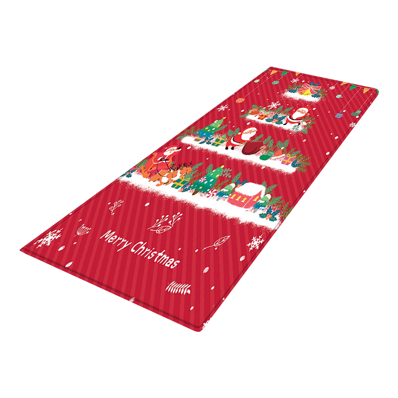 Christmas Santa Area Rugs Christmas Area Rug Runner NonSlip Holiday Carpet Low Pile Floor Mat