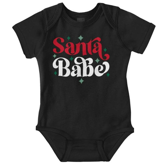Christmas Santa Babe Xmas Holiday Baby Bodysuit Jumper Girls Brisco Brands NB