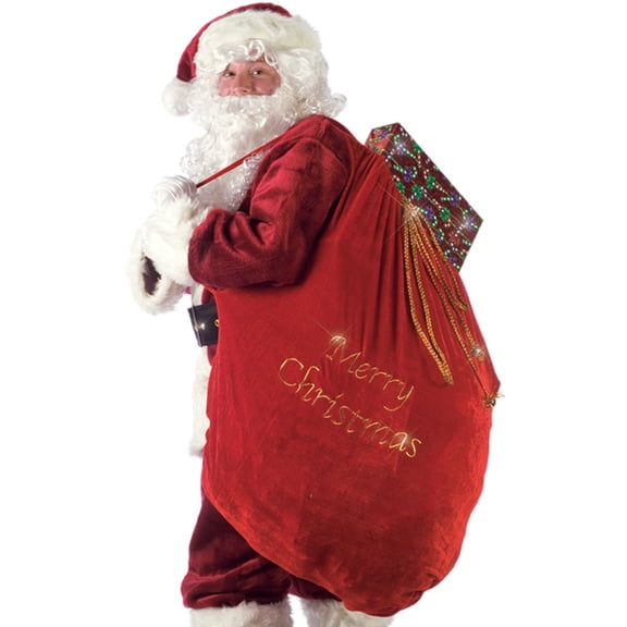 Christmas Santa Bag Sack Costume Accessory, Fun World