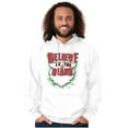 thumbnail image 1 of Christmas Santa Believe in the Beard Unisex Plus Fleece Graphic Hoodie Brisco Brands 5X, 1 of 3
