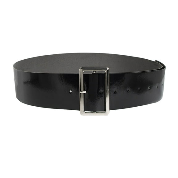 Christmas Santa Belt Adults Black Faux Leathers Belt Novelty Accessory Men Women Santa Belt Costume Accessories