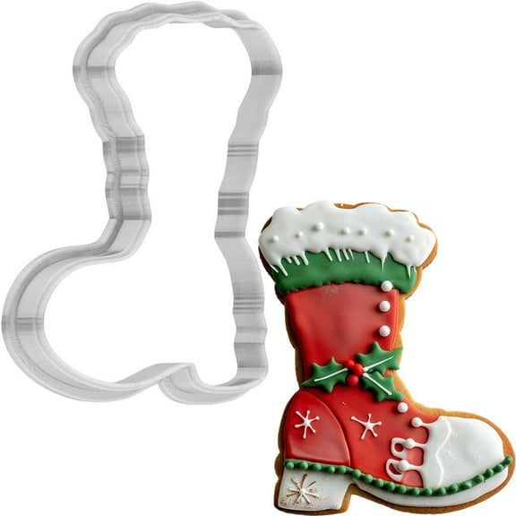 Christmas Santa Boot Cookie Cutter 4 Inch Made in USA by WONDERTORY