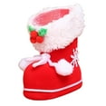 thumbnail image 1 of Christmas Santa Candy Boots Bag Red Shoes Gift Stocking Snacks Container Home Decorations Xmas Tree Ornaments Hanging Pendants Xmas Bag Lovely Party Favor Decorations for Children Holiday Home Decor, 1 of 1