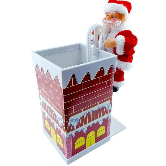 Christmas Santa Claus Actions Toys, Funny Santa Claus Climbing a Chimney Christmas Toys, Santa Claus Desk Christmas Decorations, Cute Christmas Gifts Toys for Grandkids