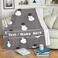 thumbnail image 1 of Christmas Santa Claus Blanket, Customized Blanket with Name, Personalized Blanket Throw Blankets for Adult Kid Christmas, 30" x 40", 1 of 5