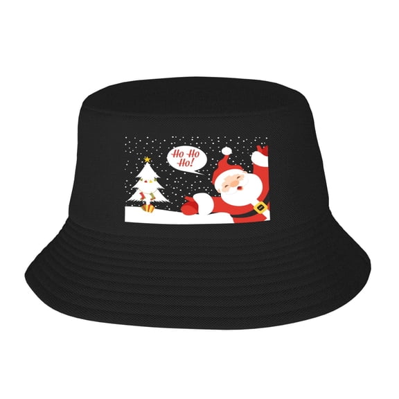 Christmas Santa Claus Bucket Hat For Womens And Mens Outdoor Beach Fisherman Hat Sun Hat