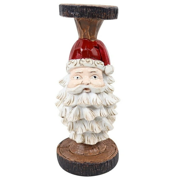 Christmas Santa Claus Candlestick, Resin Snowman Candle Holder, Holiday Table Decorations, Xmas Home Living Room Desk Centerpiece, Rustic Christmas Candle Ornaments Christmas Decorations