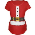 thumbnail image 1 of Christmas Santa Claus Costume Red Maternity Soft T-Shirt - Large, 1 of 1