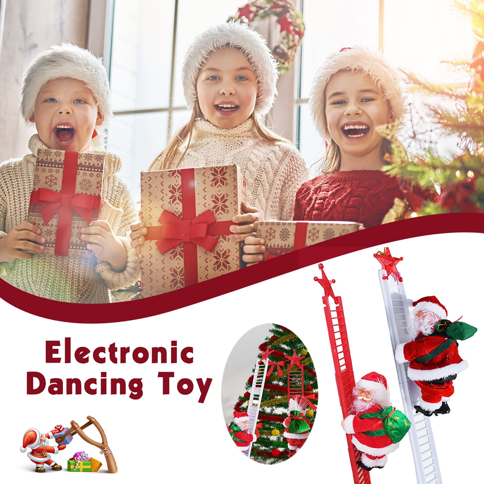 Christmas Santa Claus Doll Electric Singing Dancing Toy New Year Gift