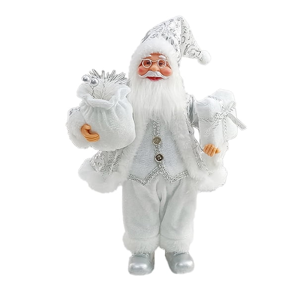 Christmas Santa Claus Doll Holiday Gift, Festive Table Decoration For Home Display, Plush Winter Figurine Ornament For Party And Seasonal Decor And Celebration