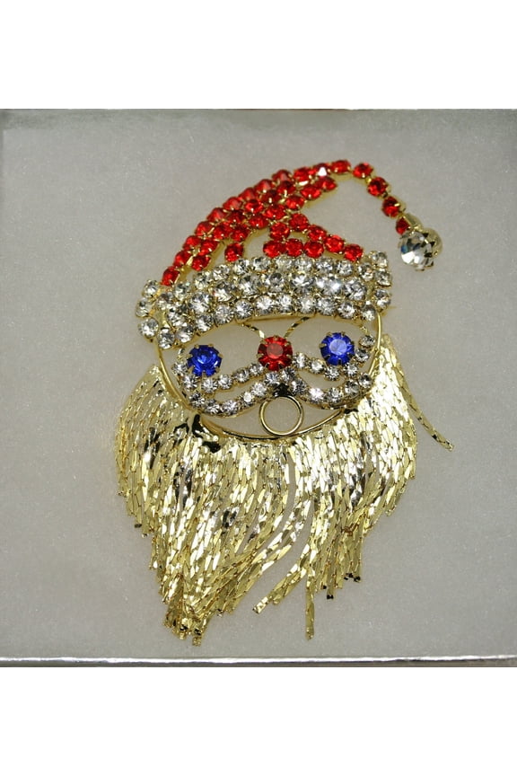 Christmas Santa Claus Face Brooch Santa Claus Pin