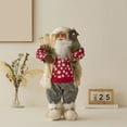 thumbnail image 1 of Christmas Santa Claus Figurine 12 Inch Standing Plastic For Shelf Mantel Tabletop Festive Holiday Home Decor, 1 of 6