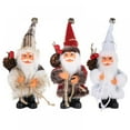thumbnail image 1 of Christmas Santa Claus Figurine Decoration Figure Standing Plush Santa Claus Home Decor Ornaments Festival Gift Christmas Holiday Decorations, 1 of 5