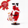 thumbnail image 1 of Christmas Santa Claus Figurine, Electric Rotating Handstand Santa, Funny Upside Down Santa Table Decor, Indoor Christmas Decorations Xmas Decor by MPOISVA, 1 of 9