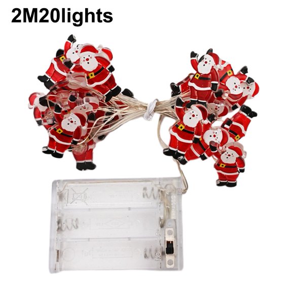 Christmas Santa Claus Light String - Create a Warm and Lovely Atmosphere
