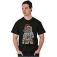 thumbnail image 1 of Christmas Santa Claus NASA Astronaut Men's Graphic T Shirt Tees Brisco Brands S, 1 of 5
