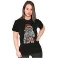 thumbnail image 1 of Christmas Santa Claus NASA Astronaut Women's T Shirt Ladies Tee Brisco Brands S, 1 of 5