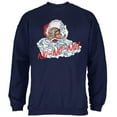 thumbnail image 1 of Christmas Santa Claus No No No Funny Mens Sweatshirt Navy LG, 1 of 1