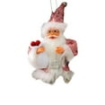 thumbnail image 1 of Christmas Santa Claus Ornament, Christmas Tree Hanging Decoration, Adorable Standing Santa Figurine with Gift Bag, Eco-Friendly Durable Material, 7.1 Inch Indoor Holiday Table Decor, 1 of 5