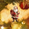thumbnail image 1 of Christmas Santa Claus Ornaments Decoration Hanging Ornament, Hanging Ornaments Christmas Decor Holiday Party Gifts, Acrylic Hanging Holiday Ornament Christmas Tree, 1 of 6