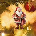 thumbnail image 1 of Christmas Santa Claus Ornaments Decoration Hanging Ornament, Hanging Ornaments Christmas Decor Holiday Party Gifts, Acrylic Hanging Holiday Ornament Christmas Tree, 1 of 6