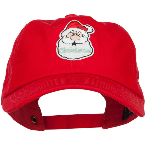 Christmas Santa Claus Patched Unstructured Cap - Red OSFM