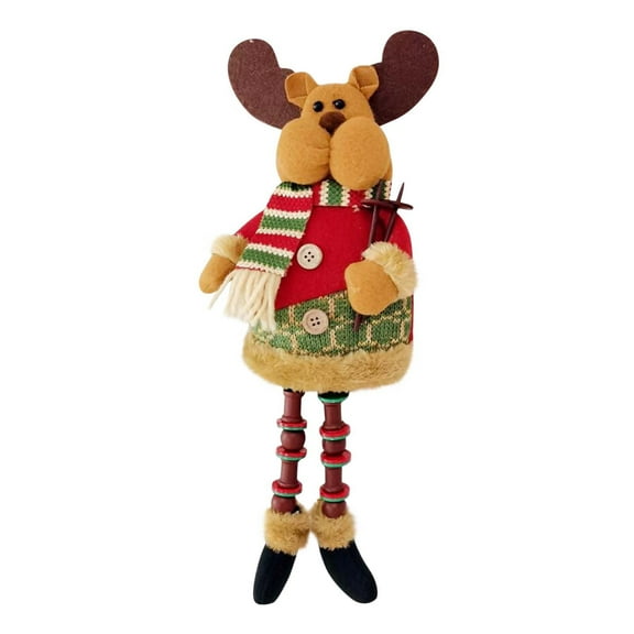 Christmas Santa Claus Snowman Plush Stuffed Toy Cute Kawaii Soft Doll For Kids Holiday Decor Couch Cuddle Buddy