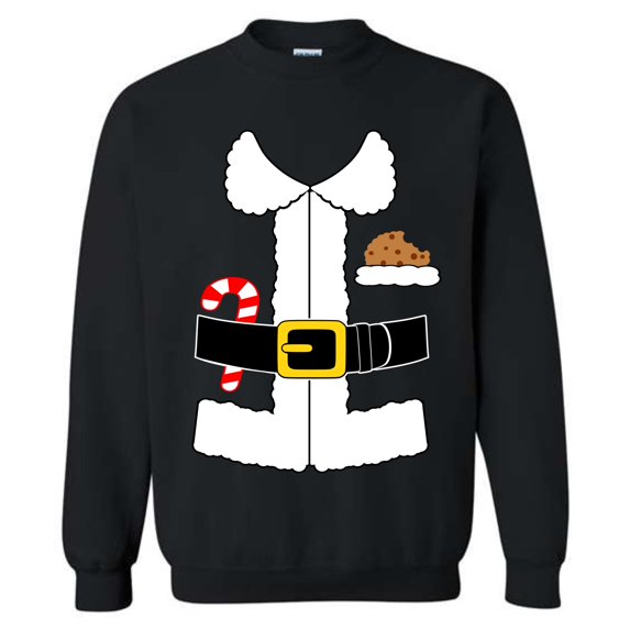 Christmas Santa Claus Suit Costume Crewneck Sweatshirt