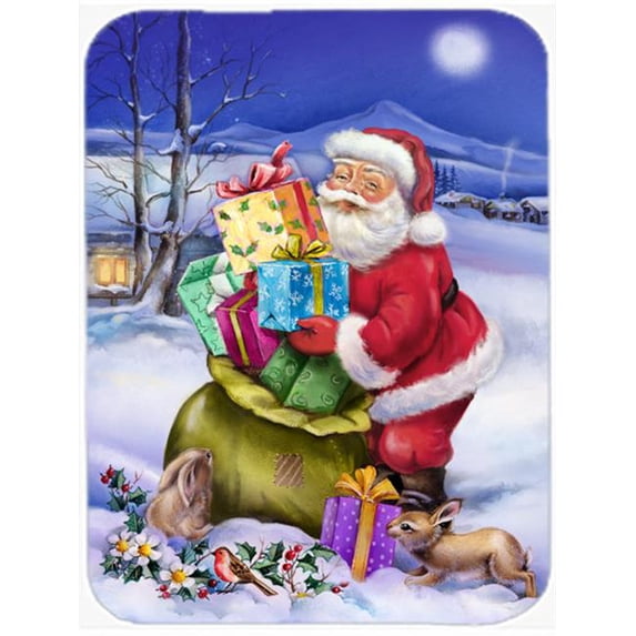 Christmas Santa Claus with Rabbits Mouse Pad, Hot Pad or Trivet