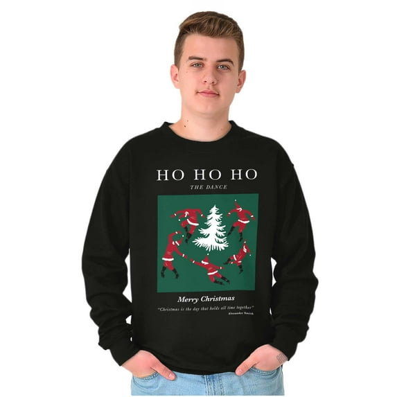 Christmas Santa Dance Matisse Art Sweatshirt for Men or Women Brisco Brands S