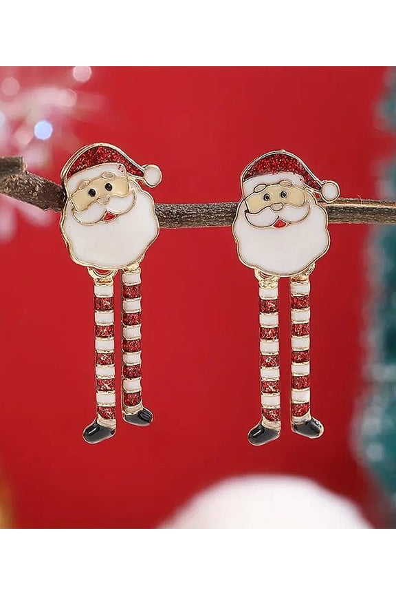 Christmas Santa Dangle Earrings